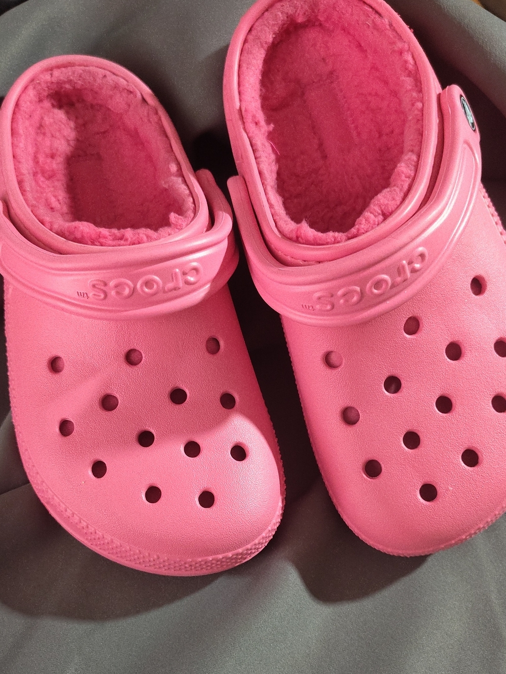 CROCS Kids Fuzzy-Lined Clog - Pink
